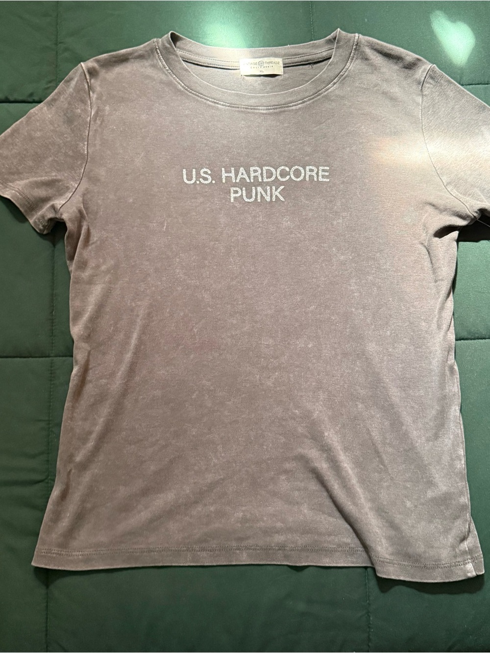 U.S. Hardcore Punk Graphic Tee - Dusty Mauve